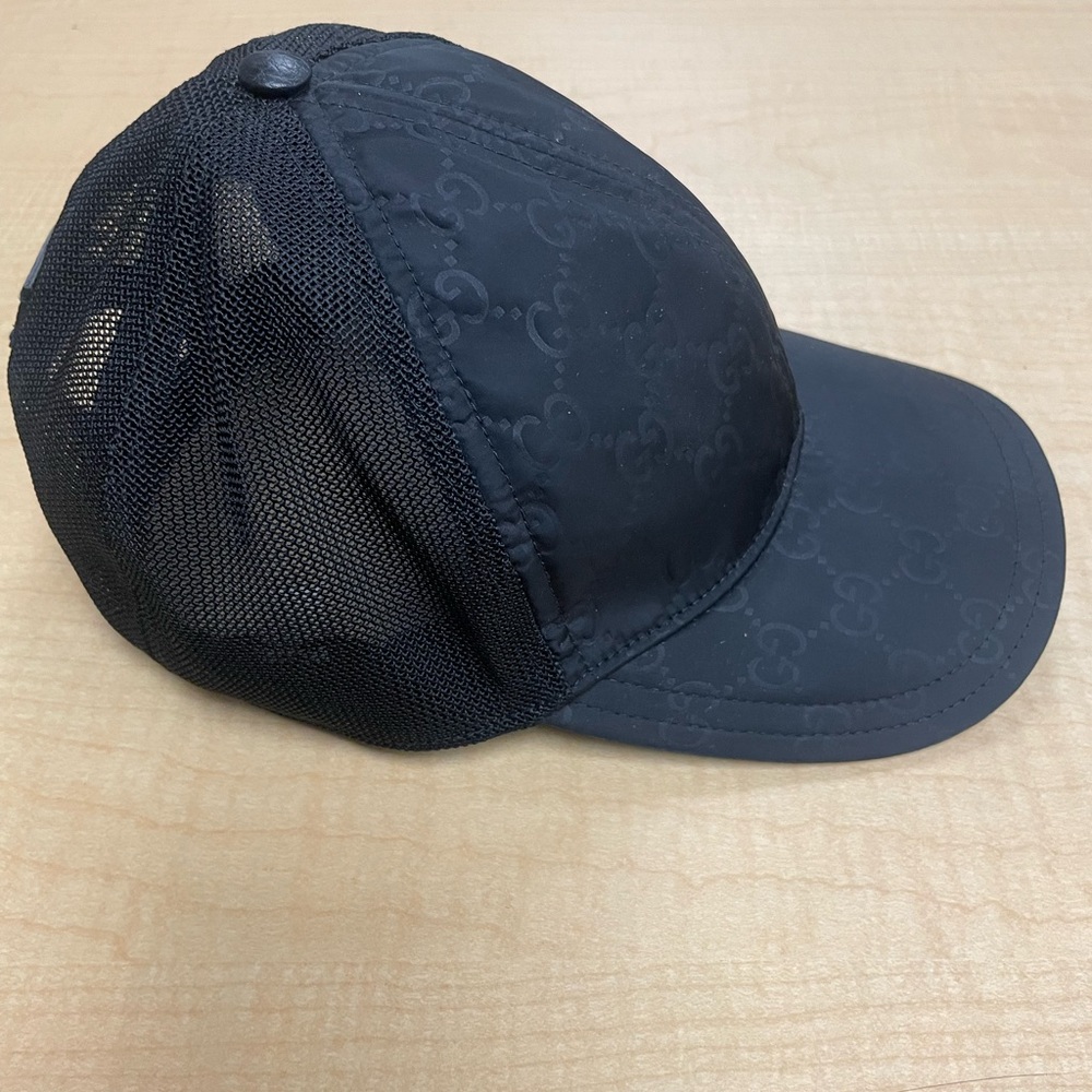 Gucci Black Mesh Baseball Cap - Picture 4 of 9